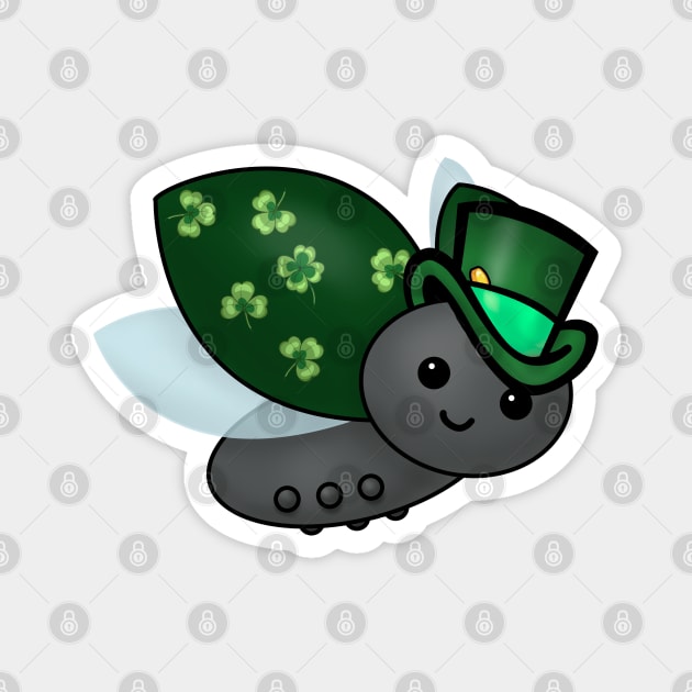 Lucky Leprechaun Ladybug Magnet by HolidayBug