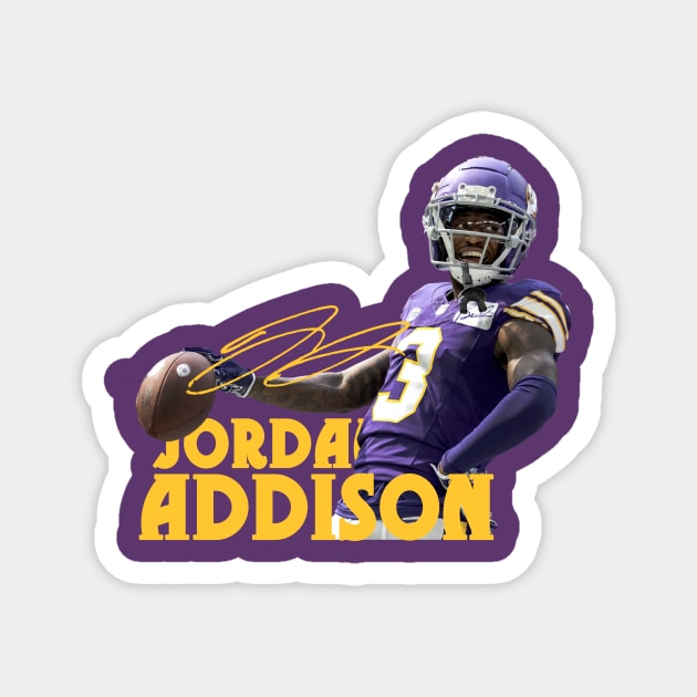 Jordan Addison Magnet by CovpaTees