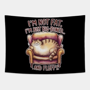 Cat Lover - Big Boned and Fluffy Tapestry