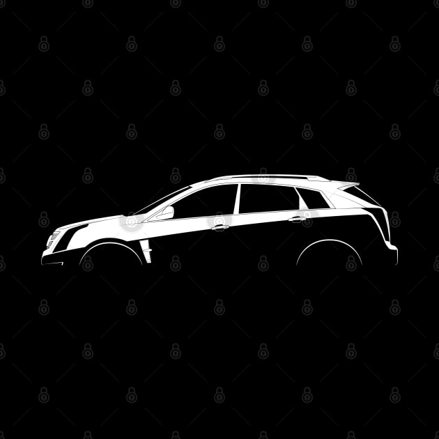 Cadillac SRX (2010) Silhouette by Car-Silhouettes