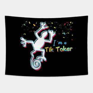 I am TikToker - Dancing Lizard Funny Tapestry