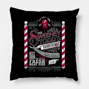 The Demon Barber Sweeney Todd Tim Burton Goth Pillow