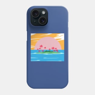 Lonely Island Relaxation Sun Phone Case