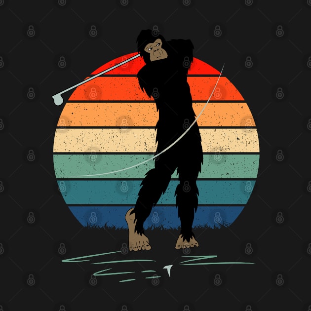 Retro BIgfoot Golfing by Tesszero