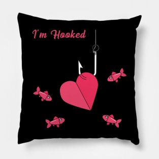 Im hooked heart Pillow