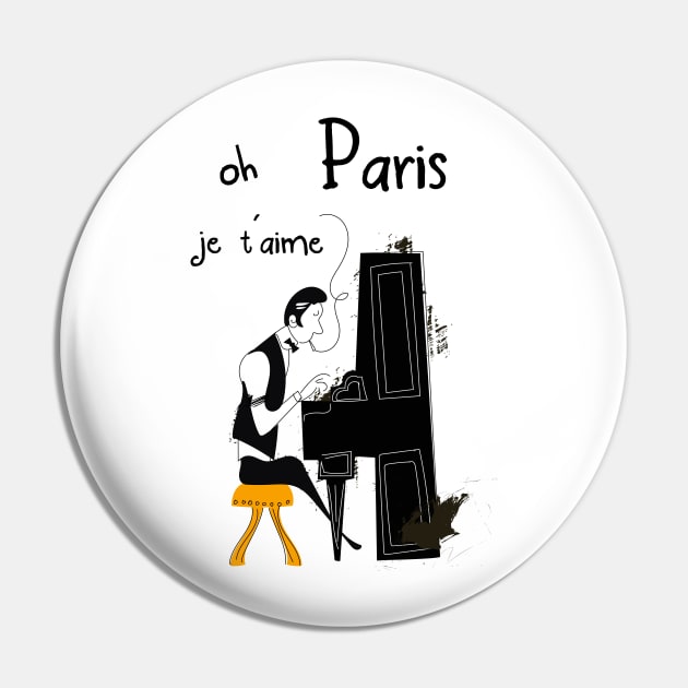 Oh Paris je t'aime Pin by nickemporium1