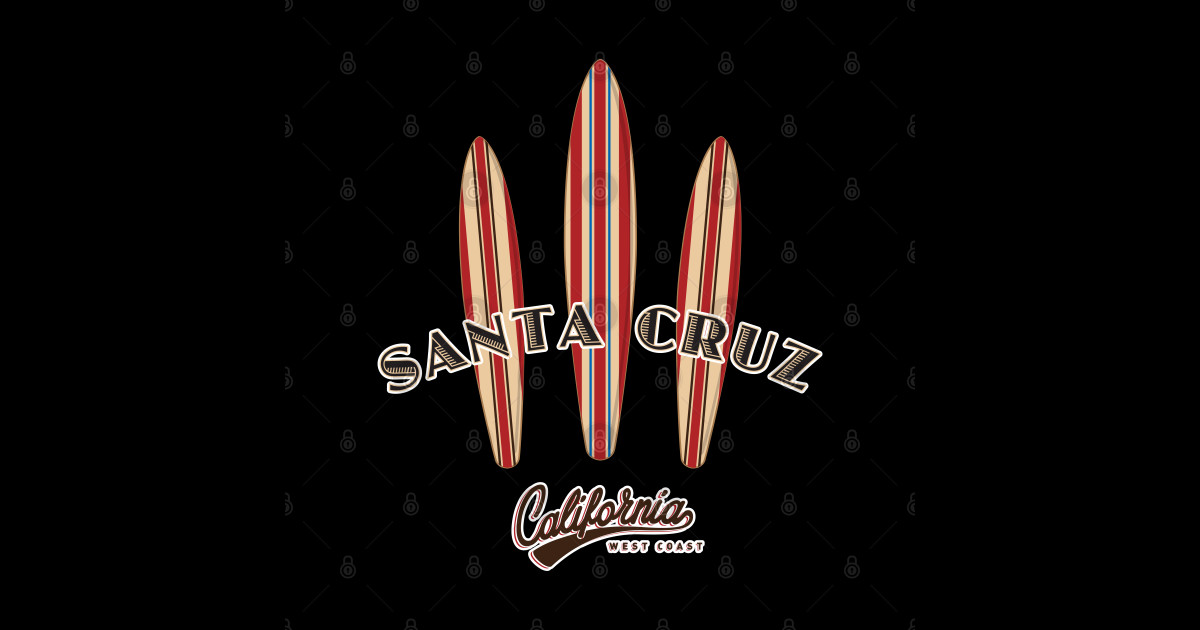 Surf City Santa Cruz Logo Pack Sticker 3 Surfboards fan Litee Santa