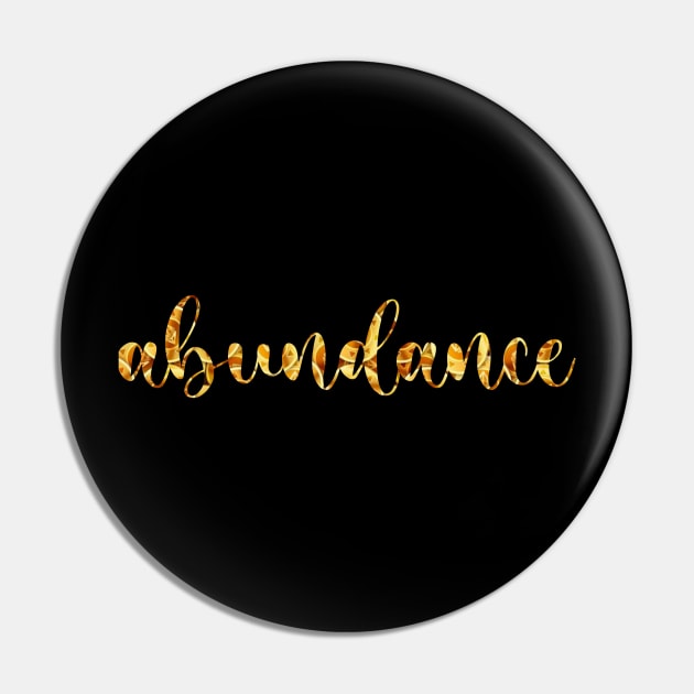 abundance Pin by THE WANDER KEY