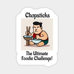 Chopsticks Food Challenge Magnet