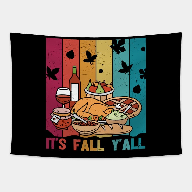 It's Fall Y'all Tapestry by JB's Design Store