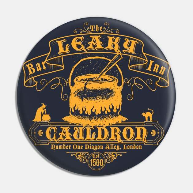 Leaky Cauldron Bar and Inn Pin by Alema Art