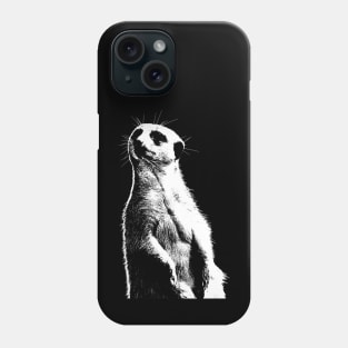 Meerkat live in southern Africa Phone Case