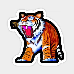 Saber Toothed Tiger Comic Magnet
