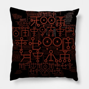 Abstract Word Cloud (5) Pillow