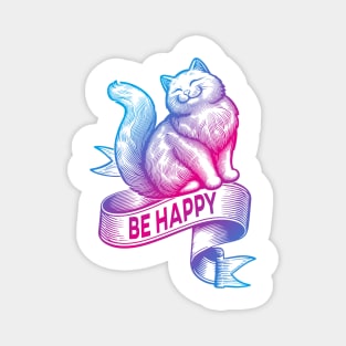 Happy Cat | Cat Lover Gift Magnet