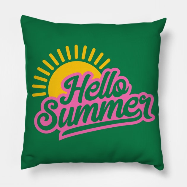 Hello summer Pillow by Sabahmd