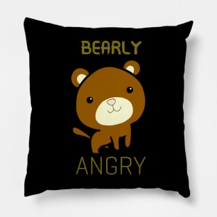 Bearly Angry Pillow