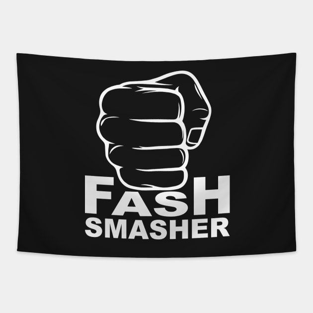 Fash Smasher - White Tapestry by T73Designs