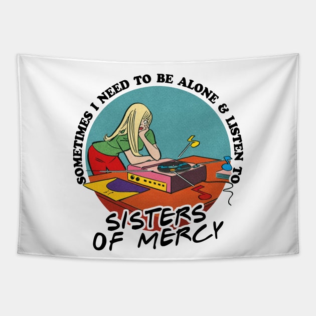 Sisters Of Mercy /  Music Obsessive Fan Design Tapestry by DankFutura