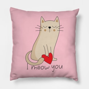 I Meow You Pillow