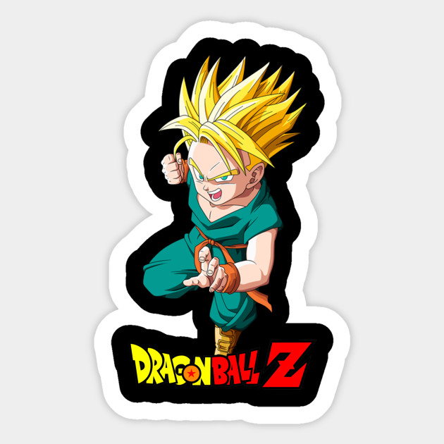 Dragon Ball Z Super Saiyan Trunks Kid Manga Sticker Teepublic