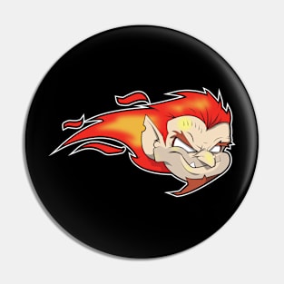 cartoon demon mascot Pin