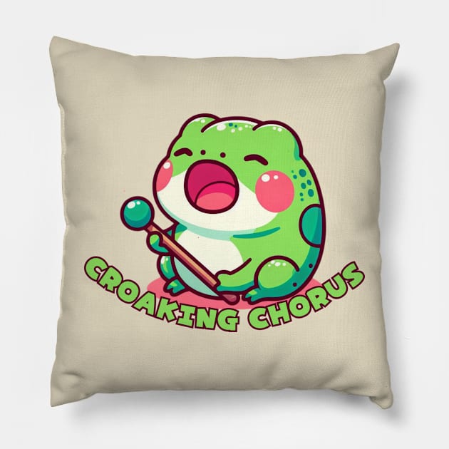 Singing Frog Pillow by Japanese Fever