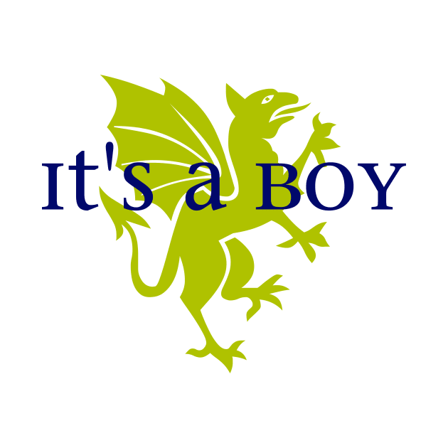 It's a Boy: Golden Dragon by TheDaintyTaurus