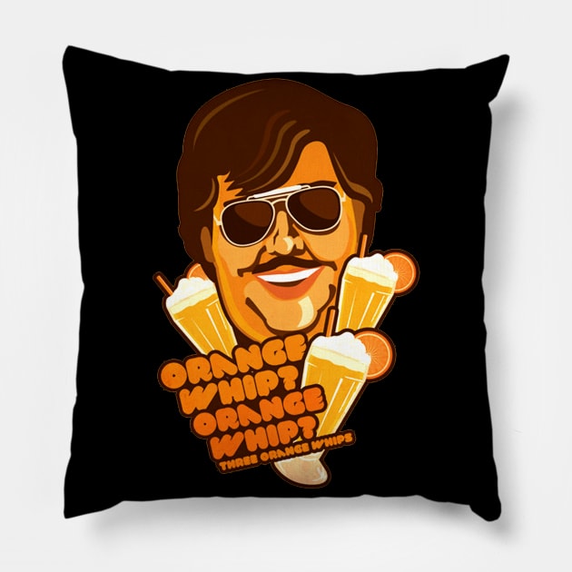 uncle buck orange whip color art Pillow by LolitaGad