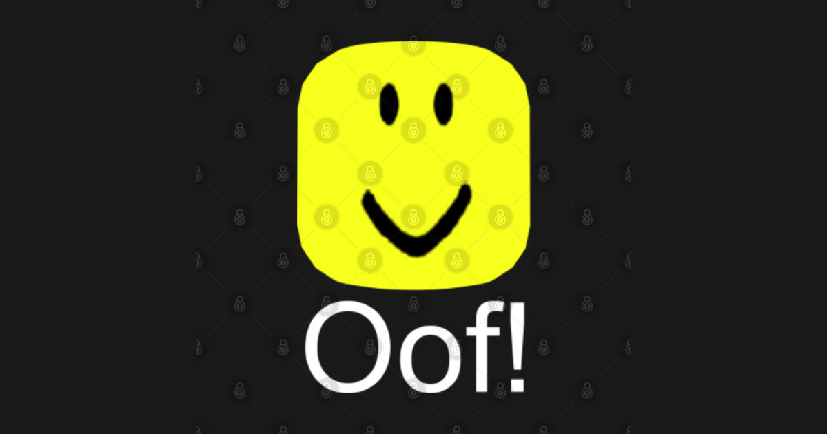 Roblox Oof Noob Head Meme - Roblox - T-Shirt | TeePublic