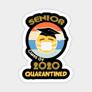 Class Of 2020 Quarantined Seniors Sunset Vintage Magnet