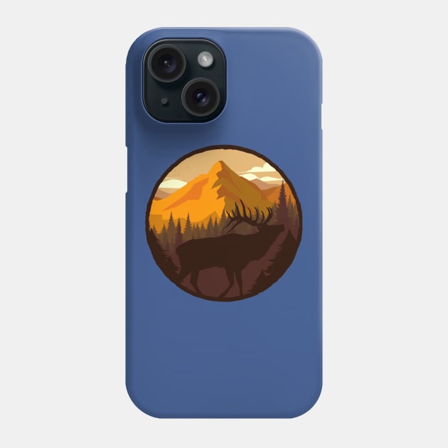 Deer In The Dawn - Nature Lovers Phone Case by Hariolf´s Mega Store