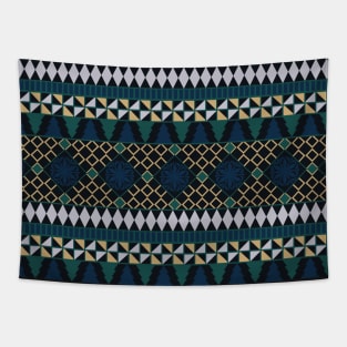 Nordic Sweater - Art Deco - Minimalist Colorful Holidays Tapestry