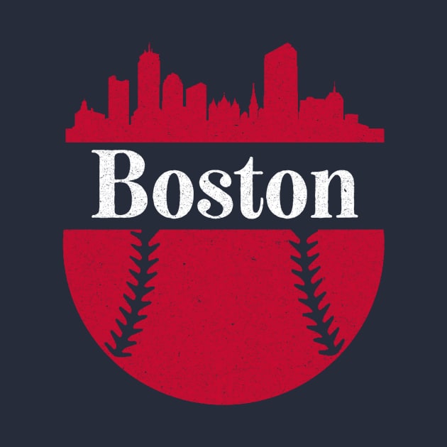 Boston Baseball Skyline by Sloop