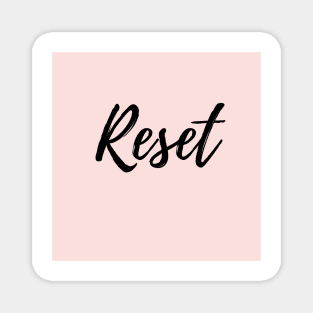 Reset - Image of the word Reset, Start Over, Fresh Start Magnet