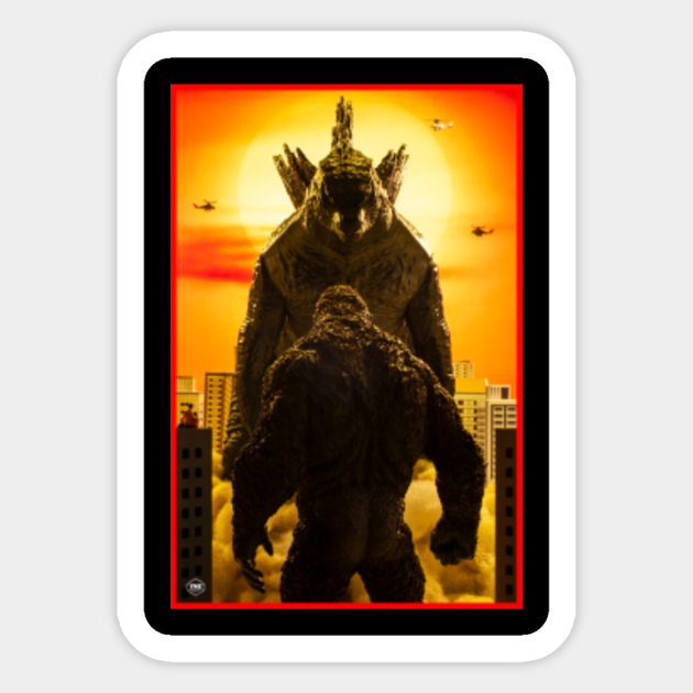 Godzilla vs Kong: Behold, Your God. - Godzilla - Sticker ...