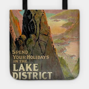 Vintage Travel Poster England Lake District Tote