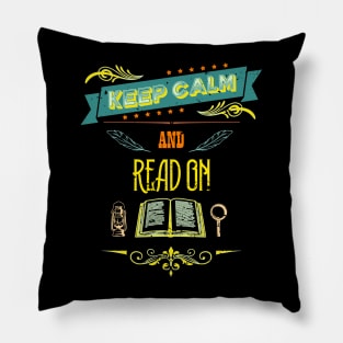 Keep Calm and Read On Vintage RC03 Pillow