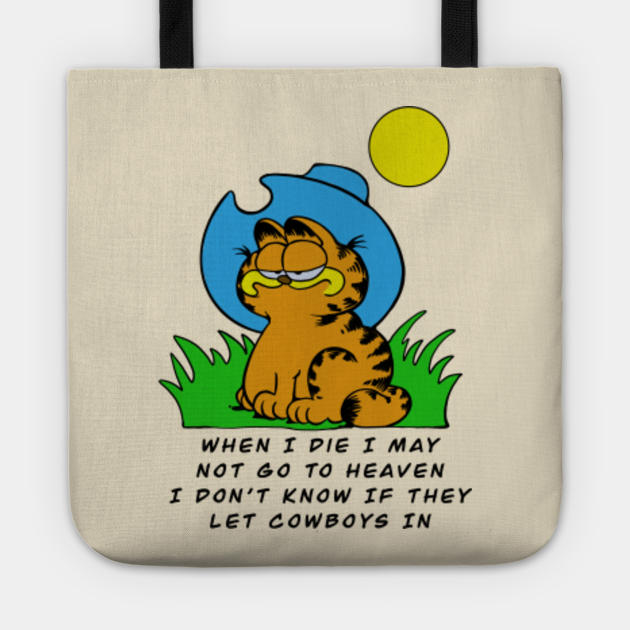 When I die I may Garfield,Garfield cowboy - Garfield - Tote