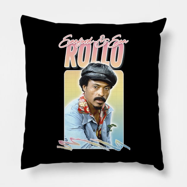 Rollo / Sanford & Son - Retro Fan Design Pillow by DankFutura