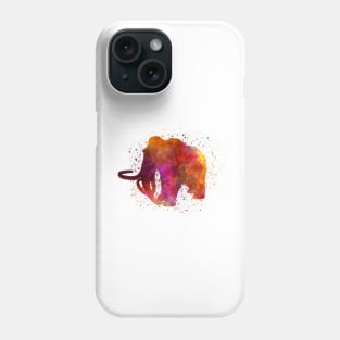 mamut in watercolor Phone Case