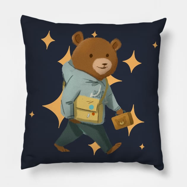 Cute Bear Pillow by TheAwesomeShop