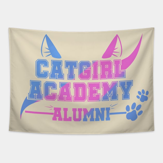 CATGIRL ACADEMY ALUMNI Tapestry by Oh My Martyn