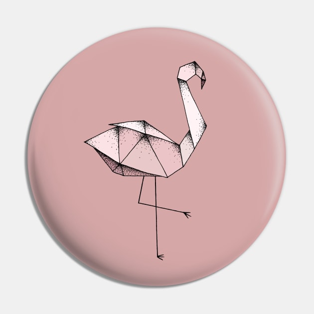 Flamingo Pin by Barlena