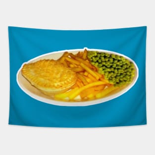 Upside Down Peas Chippy Meme Tapestry