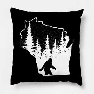 Wisconsin Bigfoot Gifts Pillow