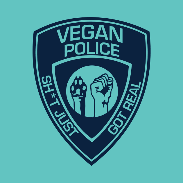 Vegan Police Badge by That's Funny!