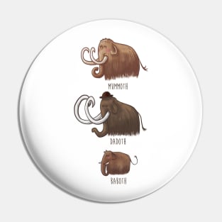 Mammoth Family Pin