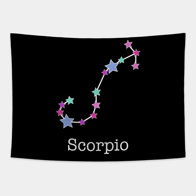 A Zodiac Sign Test Scorpio Tapestry by Helena Morpho 