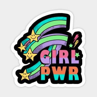 Retro Girl Power 80s Gift Magnet